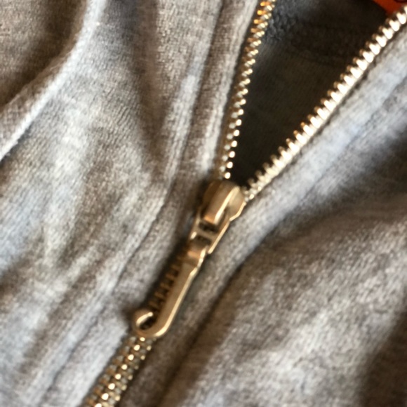 Juicy Couture heather blue velour hoodie - Picture 2 of 8